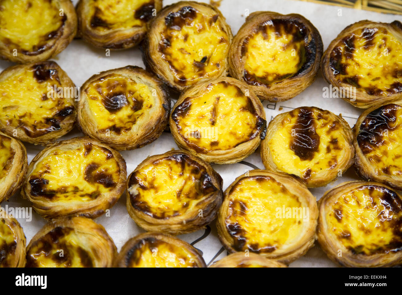 Pastéis de nata Foto Stock