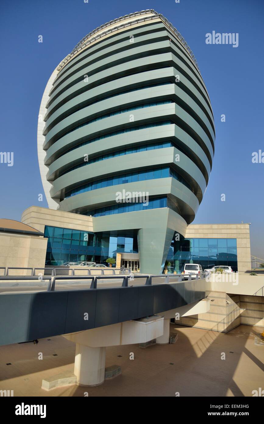 Facciata futuristica del Corinthia Hotels, Kharthoum, Sudan Foto Stock