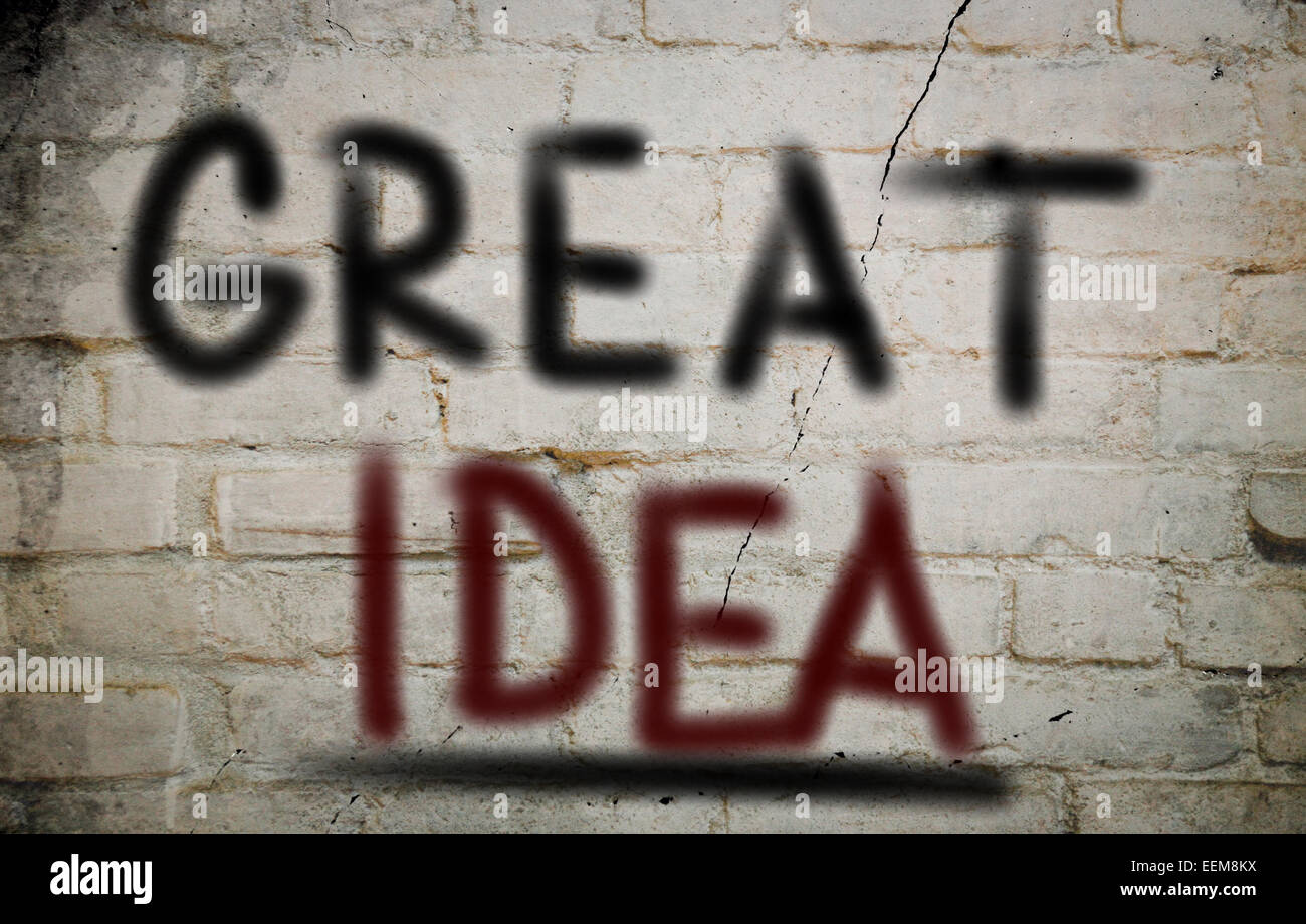 Grande idea Concept Foto Stock