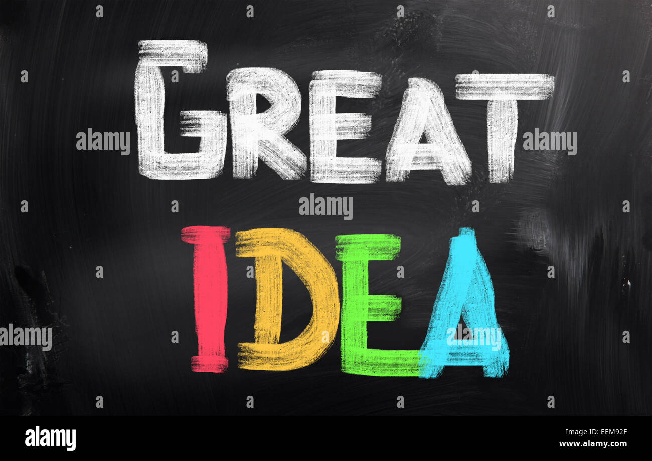 Grande idea Concept Foto Stock