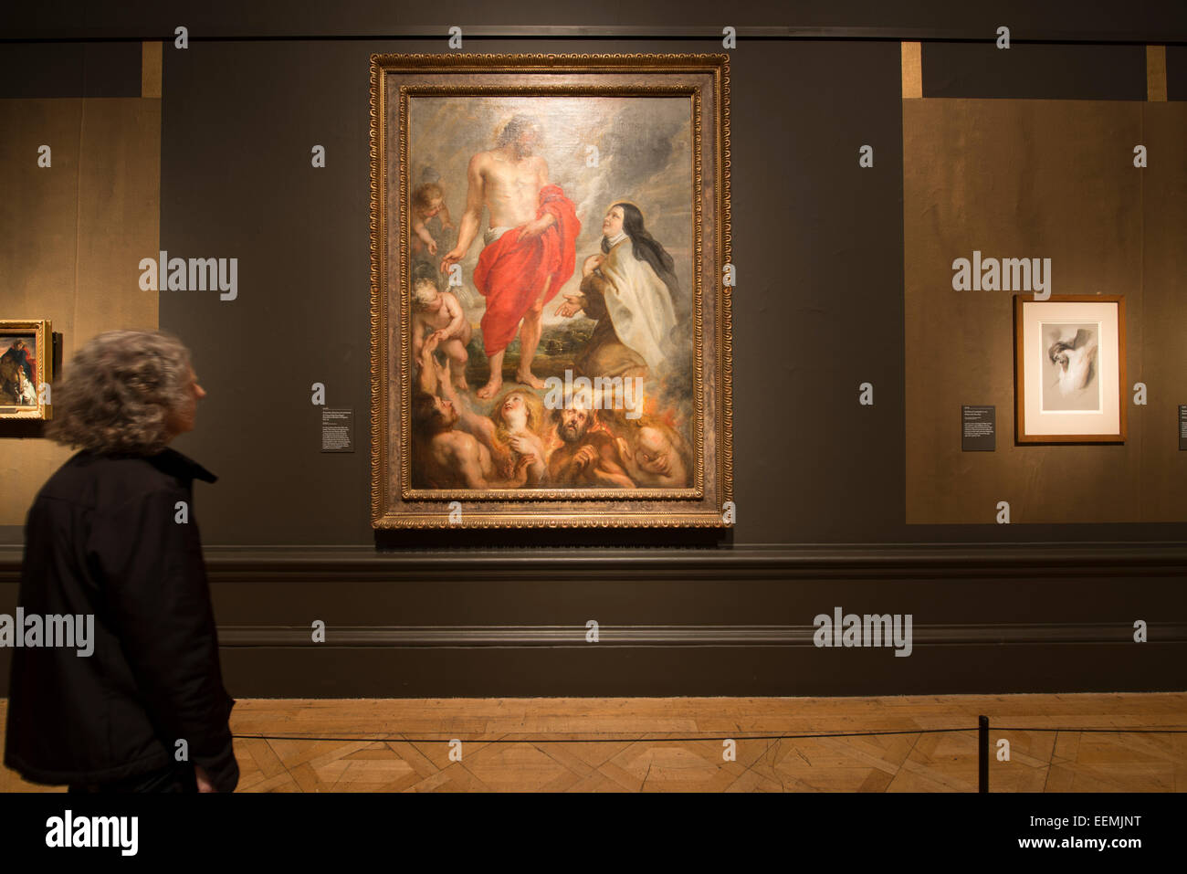 Royal Academy di Londra, Regno Unito. Il 20 gennaio, 2015. Premere il tasto View di Rubens e il suo lascito, una mostra che riunisce capolavori realizzati in tutta la sua vita, come anche importanti opere di grandi artisti che sono stati influenzati da lui. Credito: Malcolm Park editoriale/Alamy Live News Foto Stock