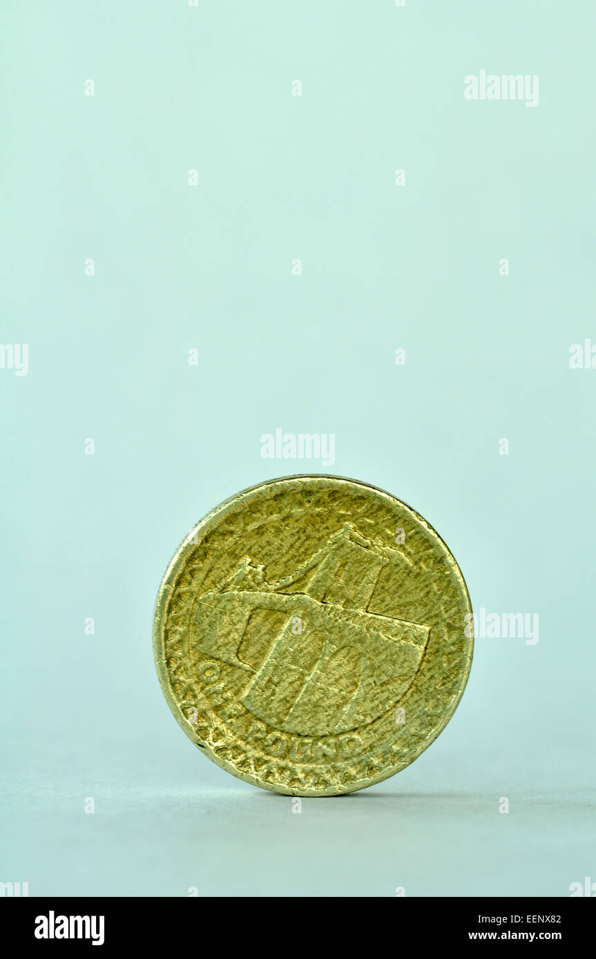 monete di libbra Foto Stock