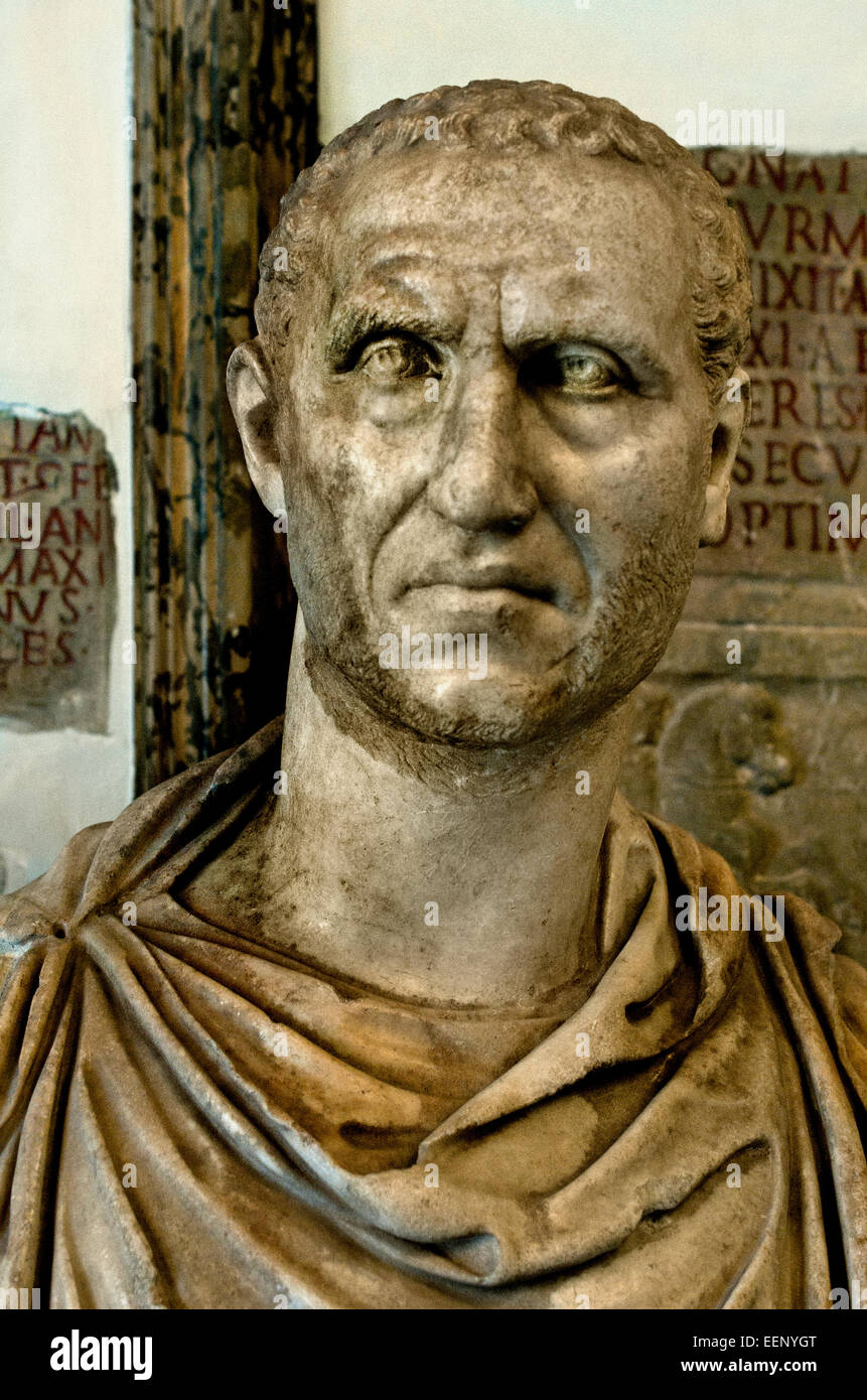 Erma di copia romana dopo un originale greco 2 secolo A.C. Roma Museo Capitolino Italia Italiano Foto Stock