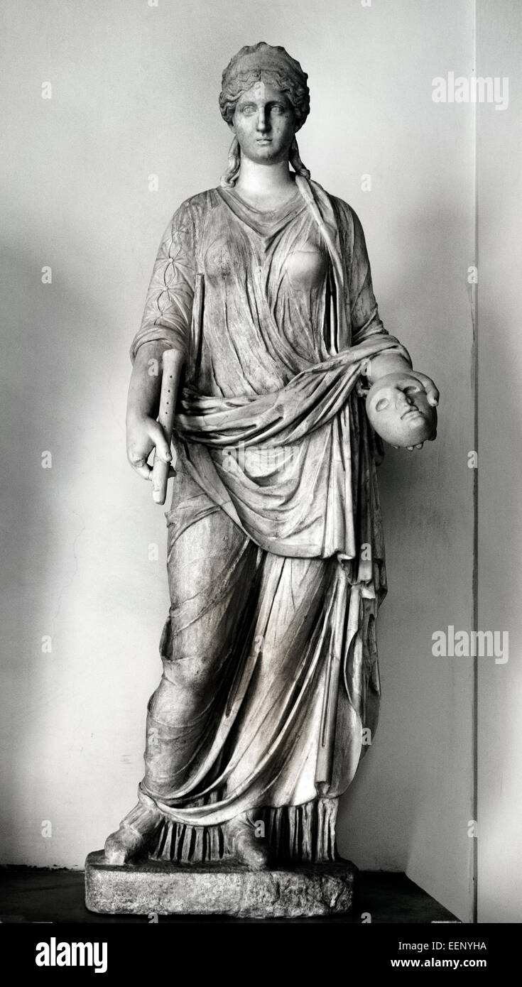 Muse che probabilmente rappresentano Hera dopo la copia di un originale greco 4 secolo A.C. Roma Museo Capitolino Italia Italiano Foto Stock