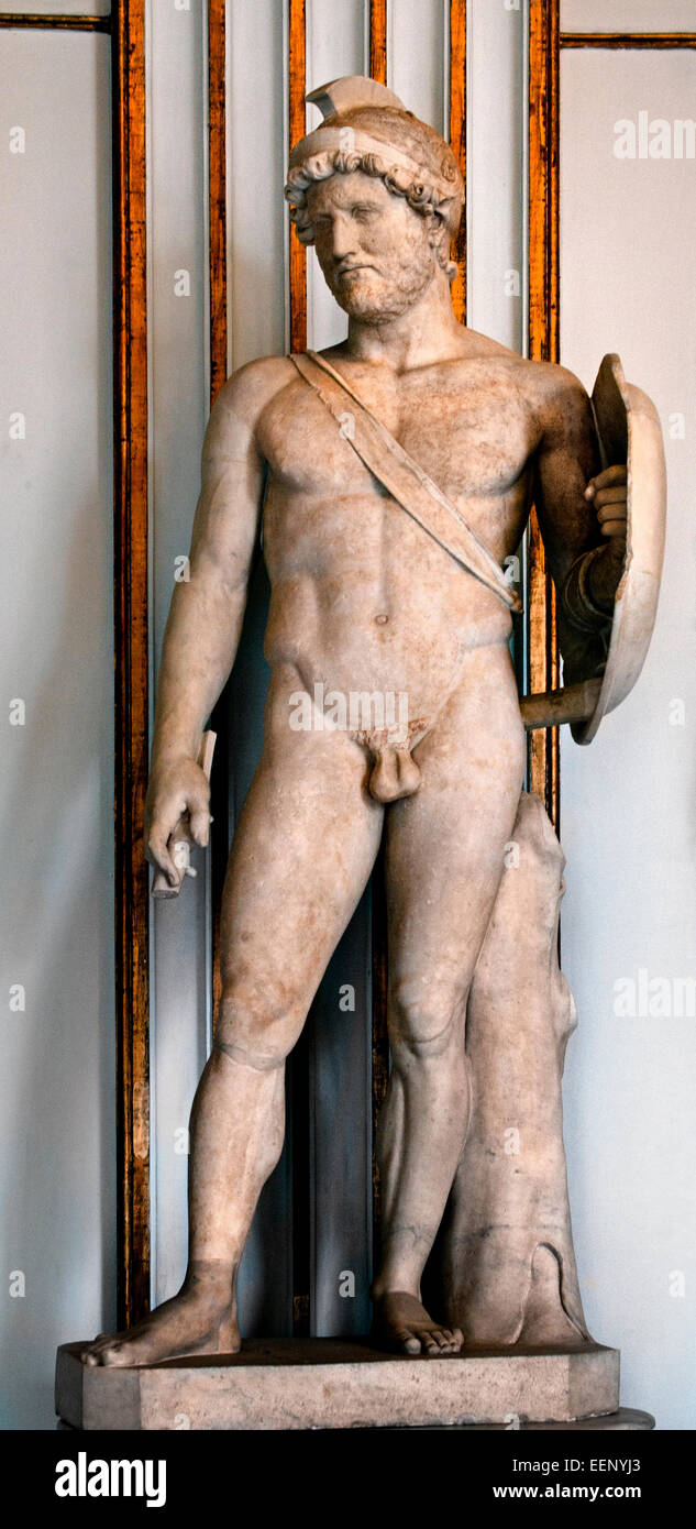 Imperatore Adriano ( da 117 a 138 ) come Marte, il dio della guerra nel secondo secolo A.C. Roma romana Museo Capitolino Italia Italiano Foto Stock