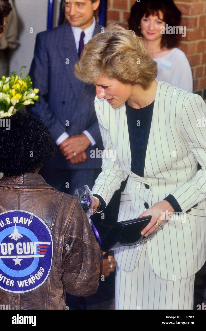 Di SUA ALTEZZA REALE IL PRINCIPE DI GALLES Diana, principessa di Galles. Londra, Inghilterra. Circa 1986. Foto Stock