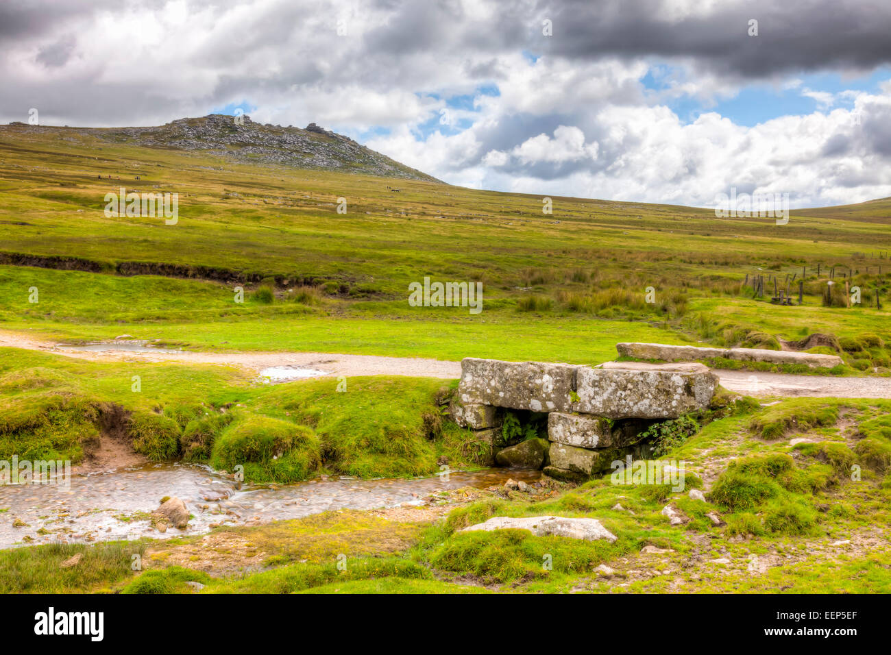 Ruvido Tor su Bodmin Moor è il secondo punto più alto in Cornwall Inghilterra UK Europa Foto Stock