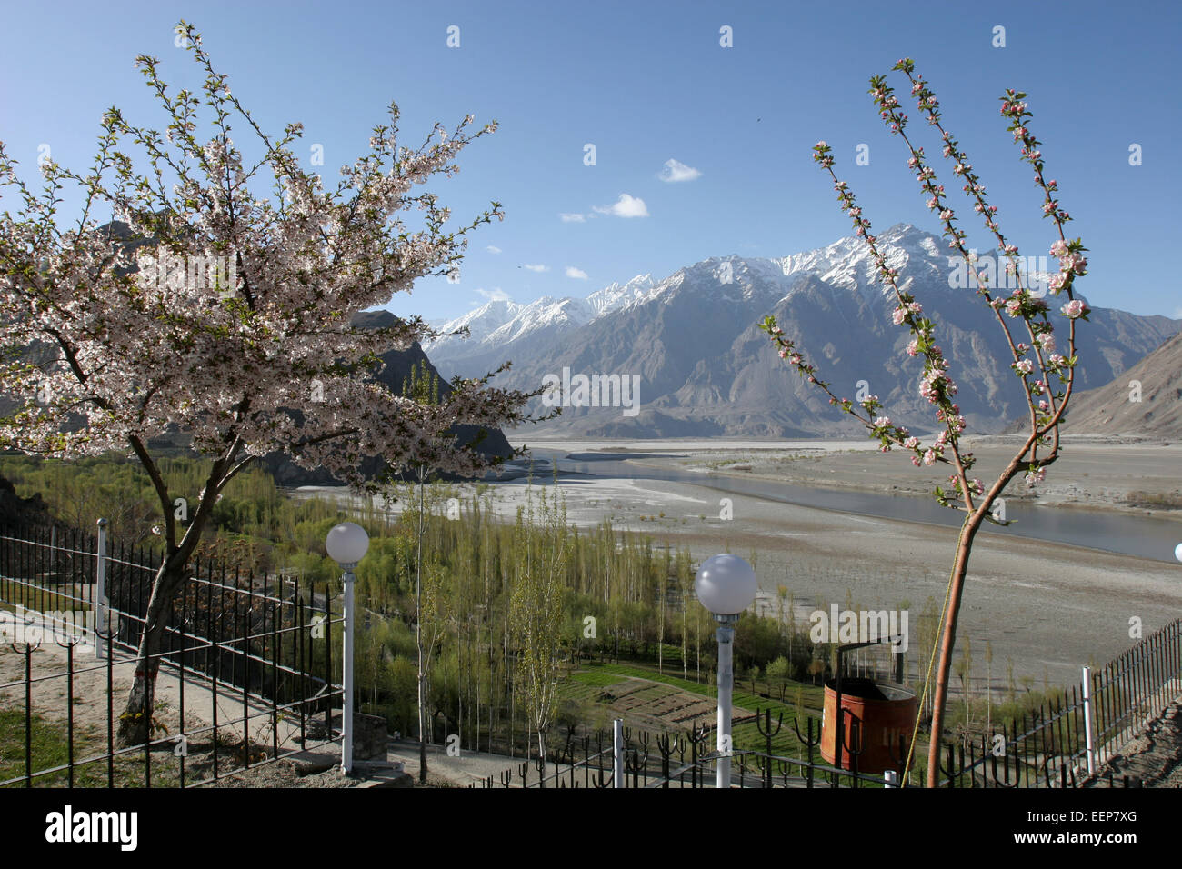 Uno splendido scenario in alta quota comune di Skardu, Pakistan Foto Stock