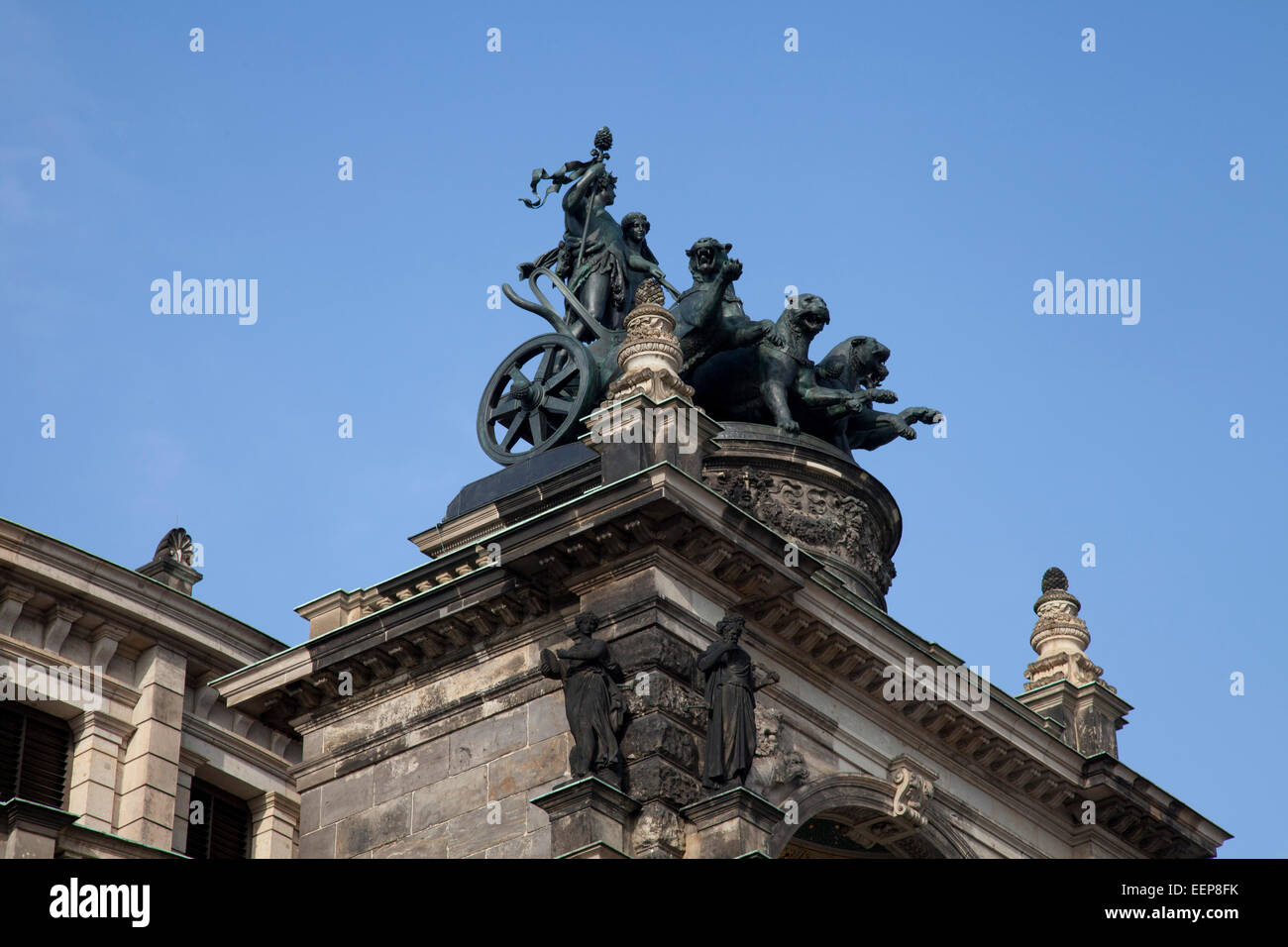 Semperoper di Dresden Germania opera Foto Stock