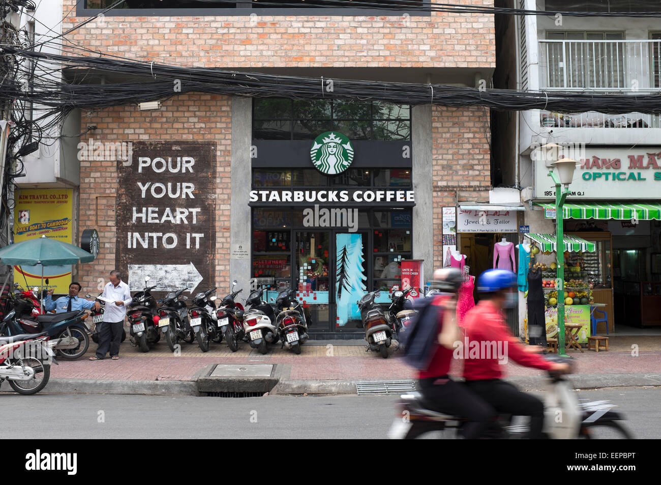 Starbucks Cafe Ho Chi Minh City Vietnam Foto Stock