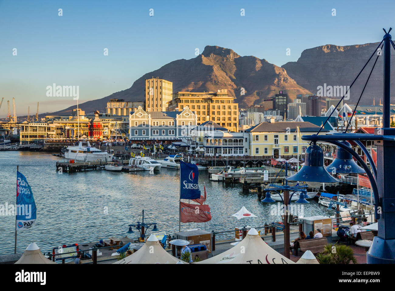 V&A waterfront a Città del Capo in Sud Africa. Foto Stock