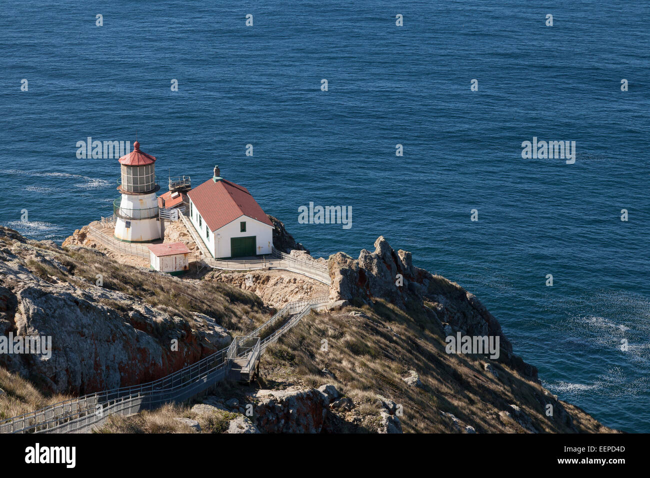 Point Reyes Lighthouse su Point Reyes National Seashore - Marin County, California, Stati Uniti d'America Foto Stock