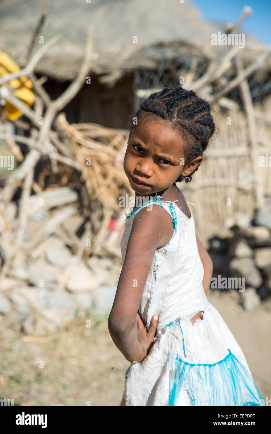 Bambino etiope, Etiopia, Africa Foto Stock