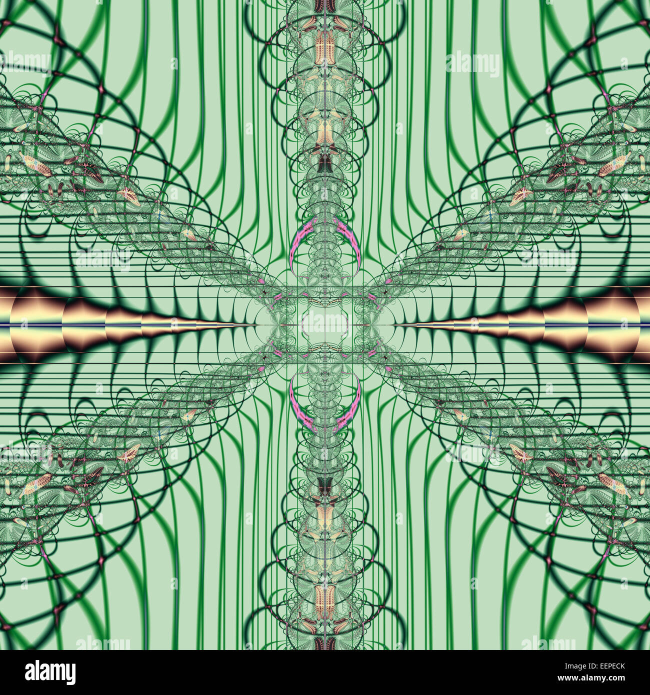 Generati digitalmente configurazione astratta Foto Stock