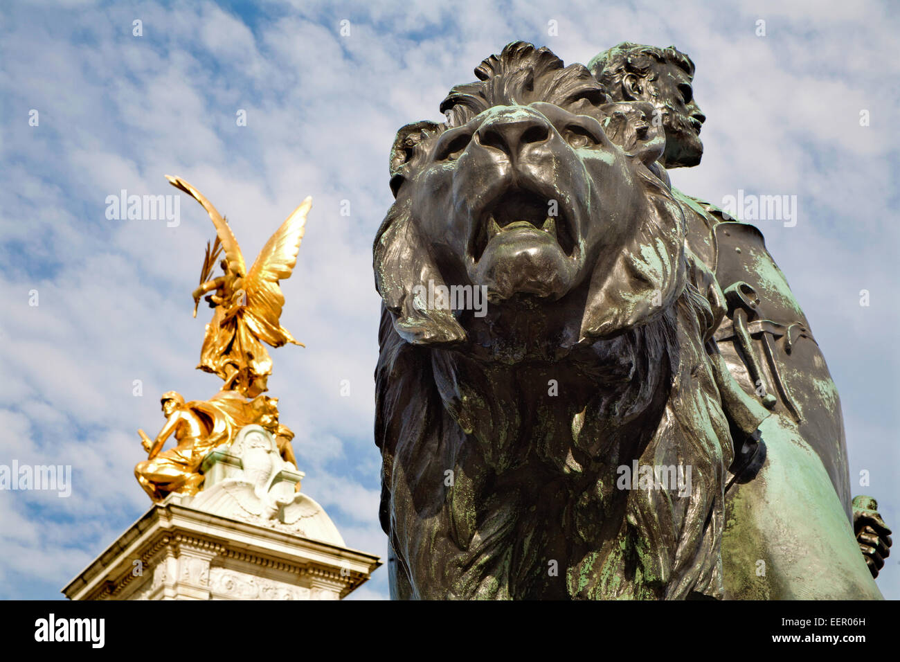 Londra - Victoria Memorial da Buckingham palace Foto Stock