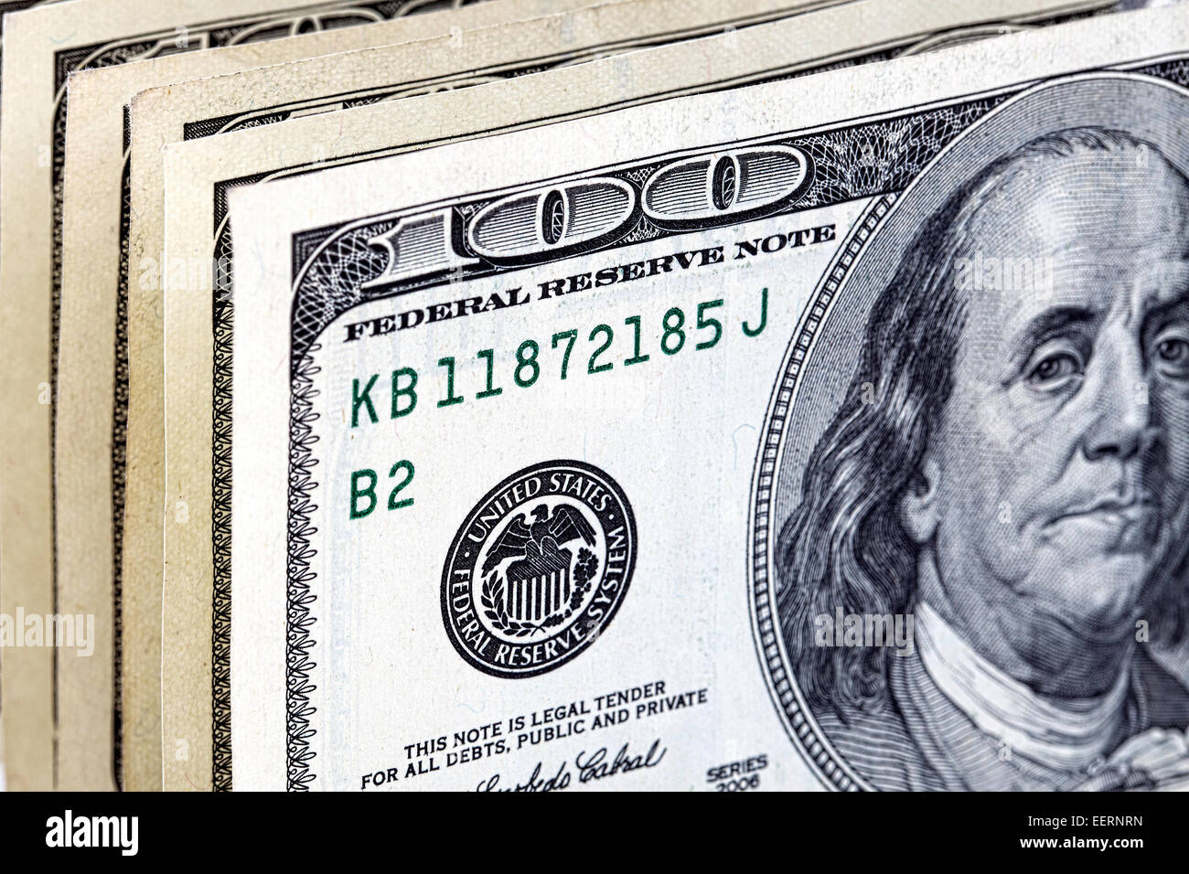 Dollari americani Foto Stock
