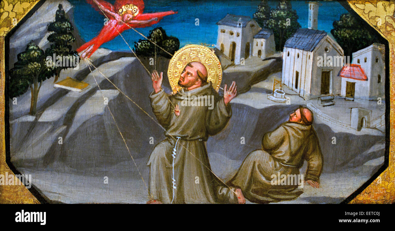 Le Stimmate di san Francesco di Bicci di Lorenzo (1373-1452) Italia Italiano Foto Stock