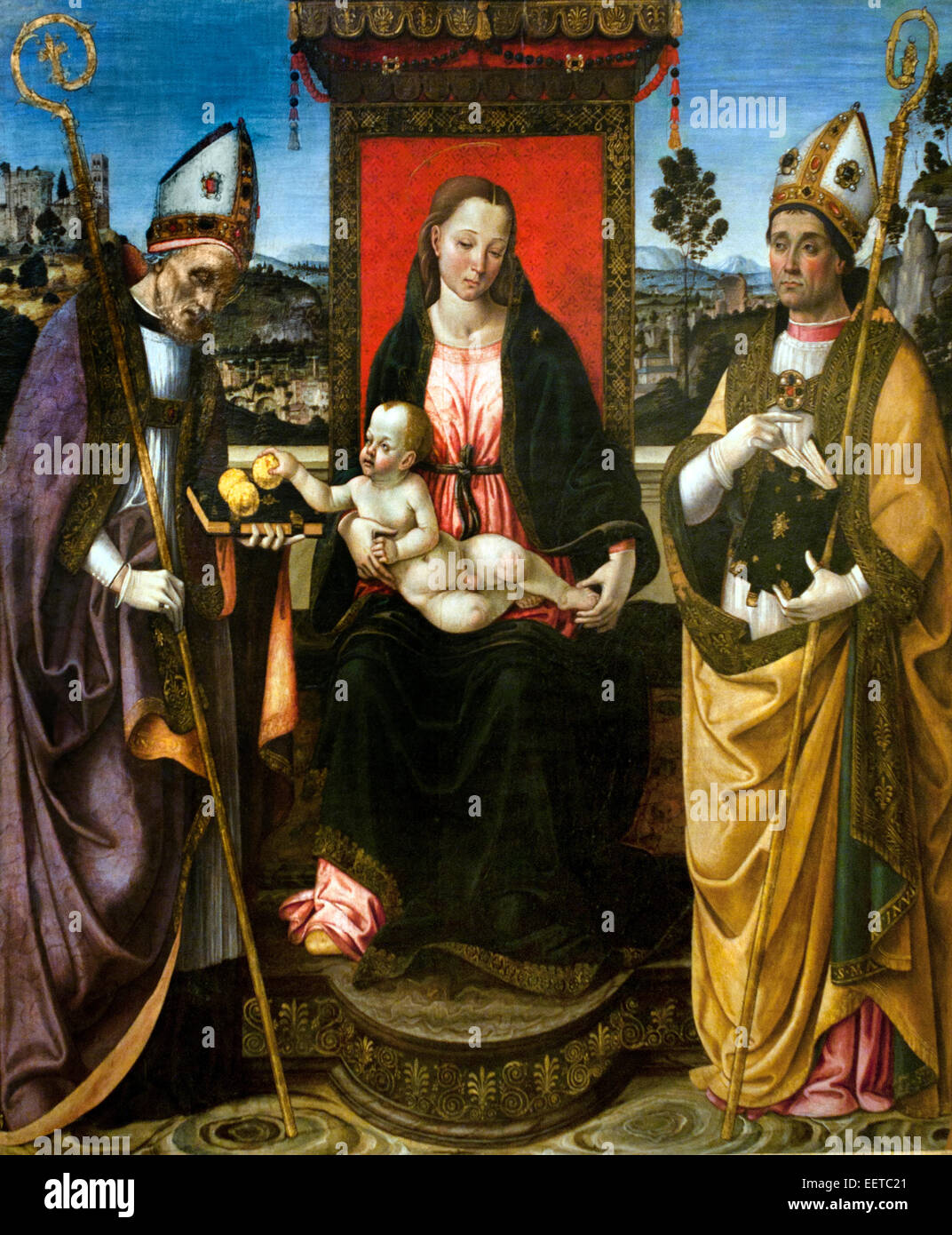 Sacra Conversazione (1492 - 1493) Macrino d'Alba (c. 1460-1465 - c. 1510-1520) Italia Italiano Foto Stock