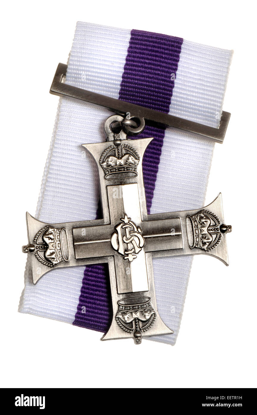 Croce militare medaglia (alta qualità replica) premio per la galanteria (vedi descrizione) Foto Stock