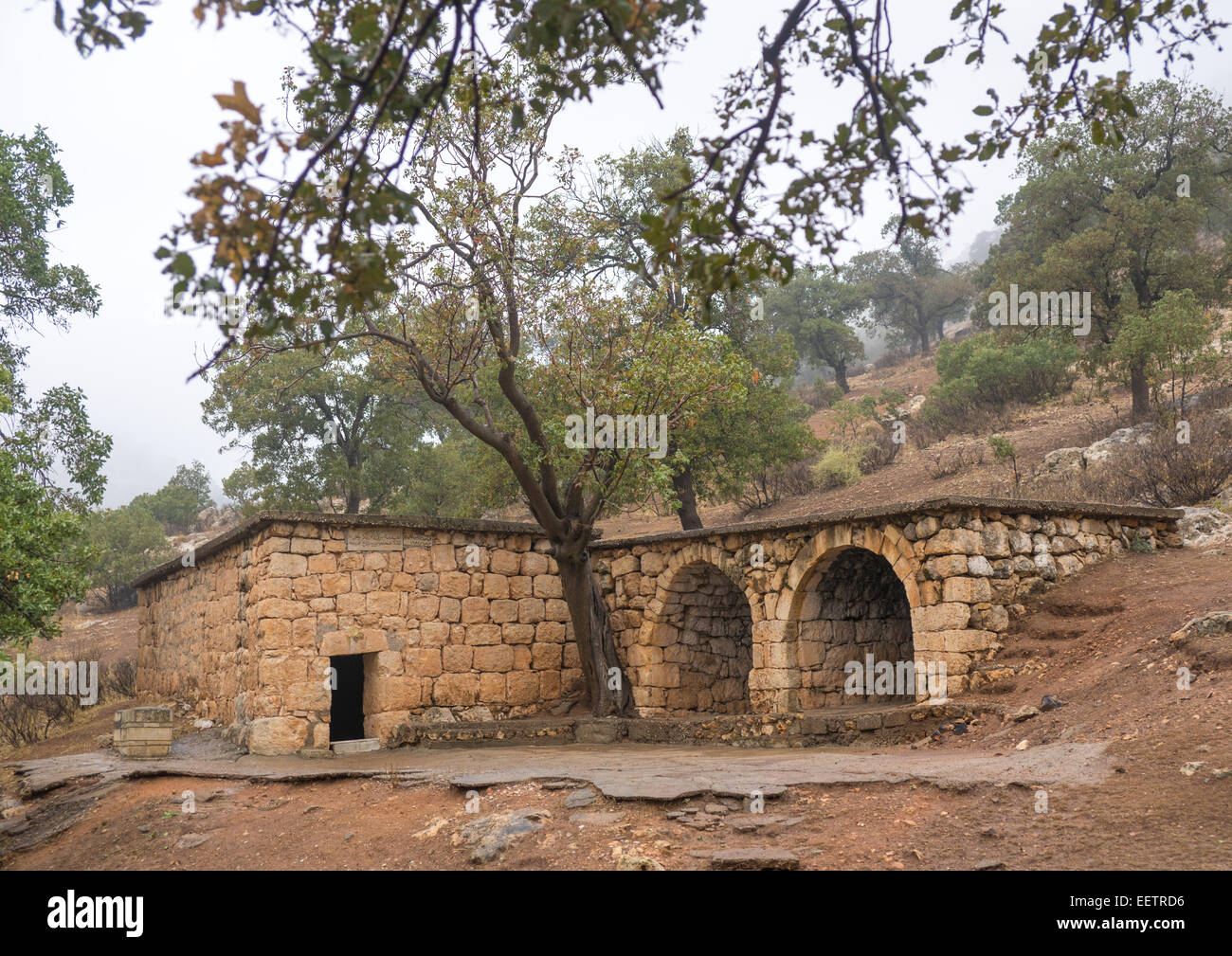 Tempio Lalesh, Kurdistan, Iraq Foto Stock