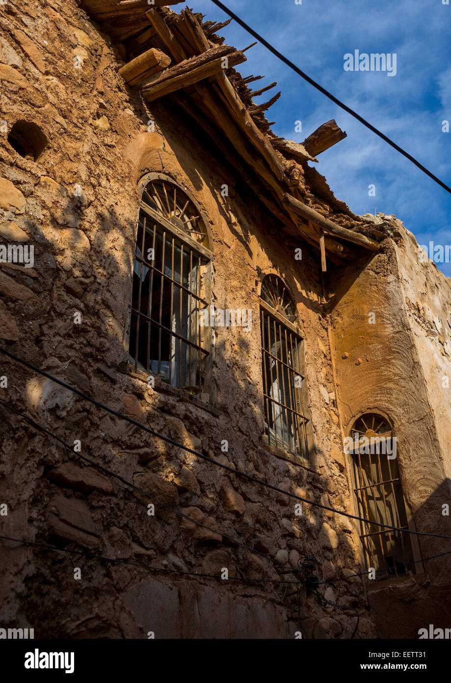 Vecchia casa, Koya, Kurdistan, Iraq Foto Stock