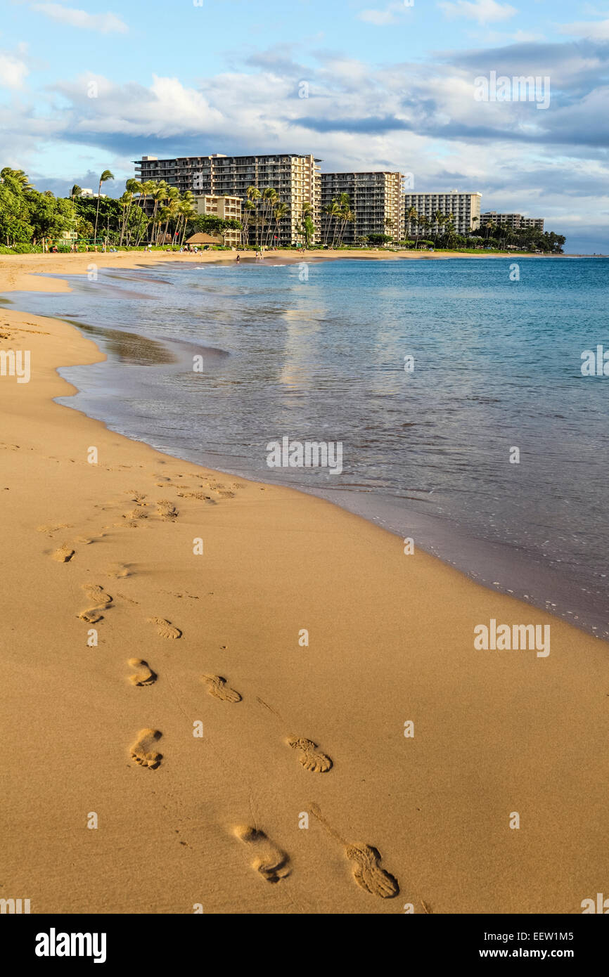 Spiaggia di Kaanapali di Maui Foto Stock