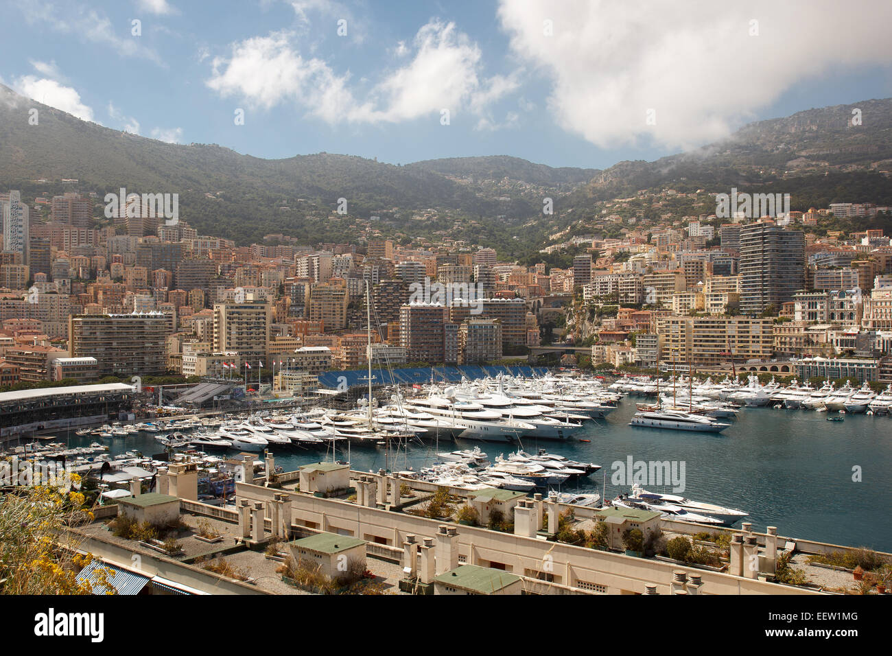 Monaco Yacht Harbour Foto Stock
