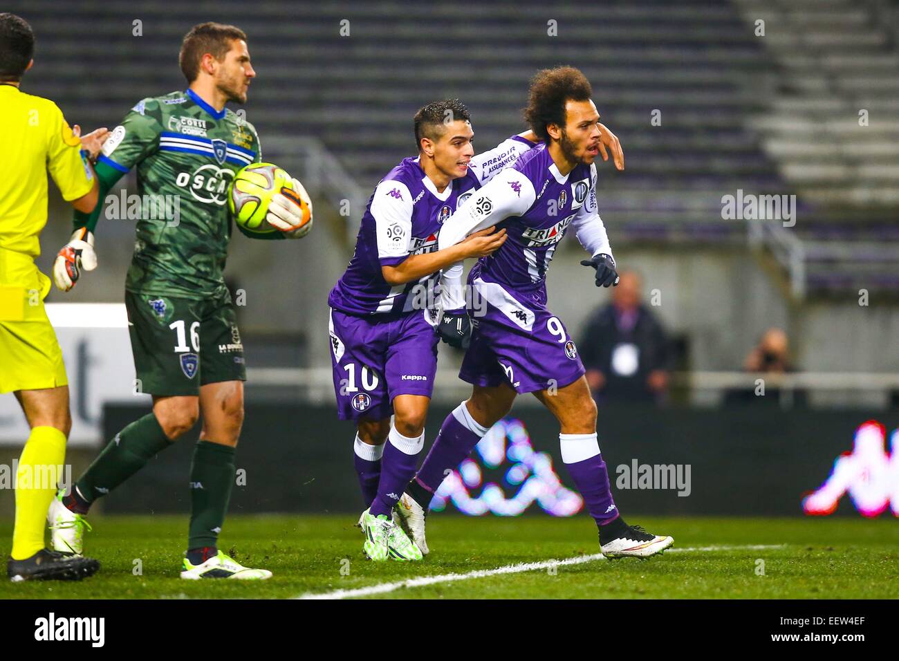 Martin Braithwaite - 17.01.2015 - Toulouse/Bastia - 21eme journee de Ligue 1.Photo : Manuel Blondau/Icona Sport Foto Stock