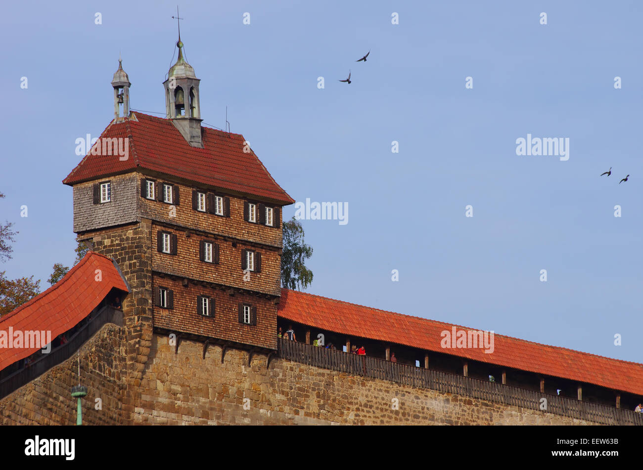 Il castello di Esslingen, Esslingen vicino a Stuttgart, Germania. Foto Stock