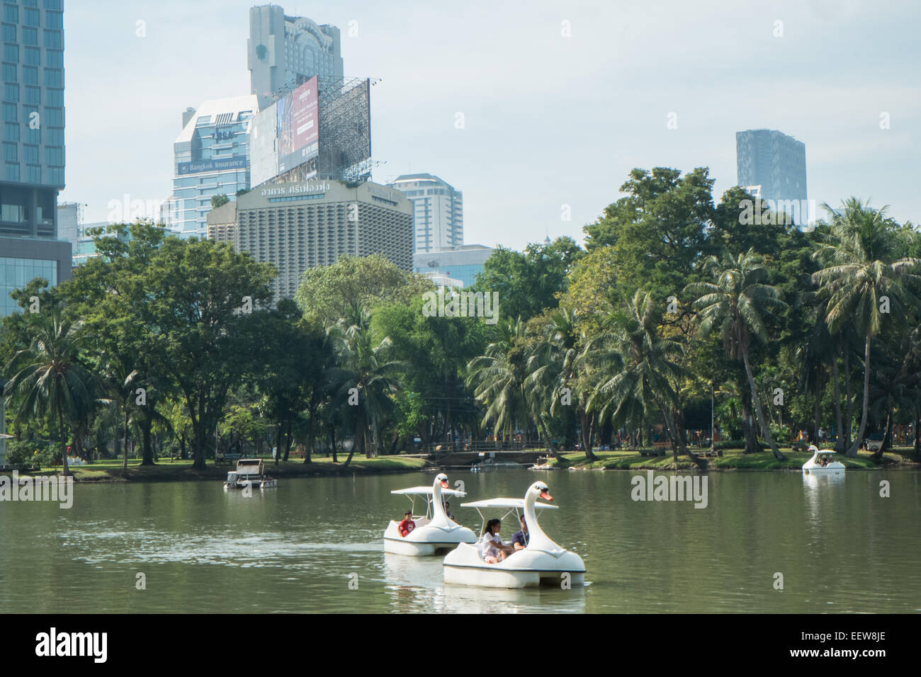 Il lumphini,parco,verde,l'esercizio,giovane,Bangkok, Tailandia, Foto Stock