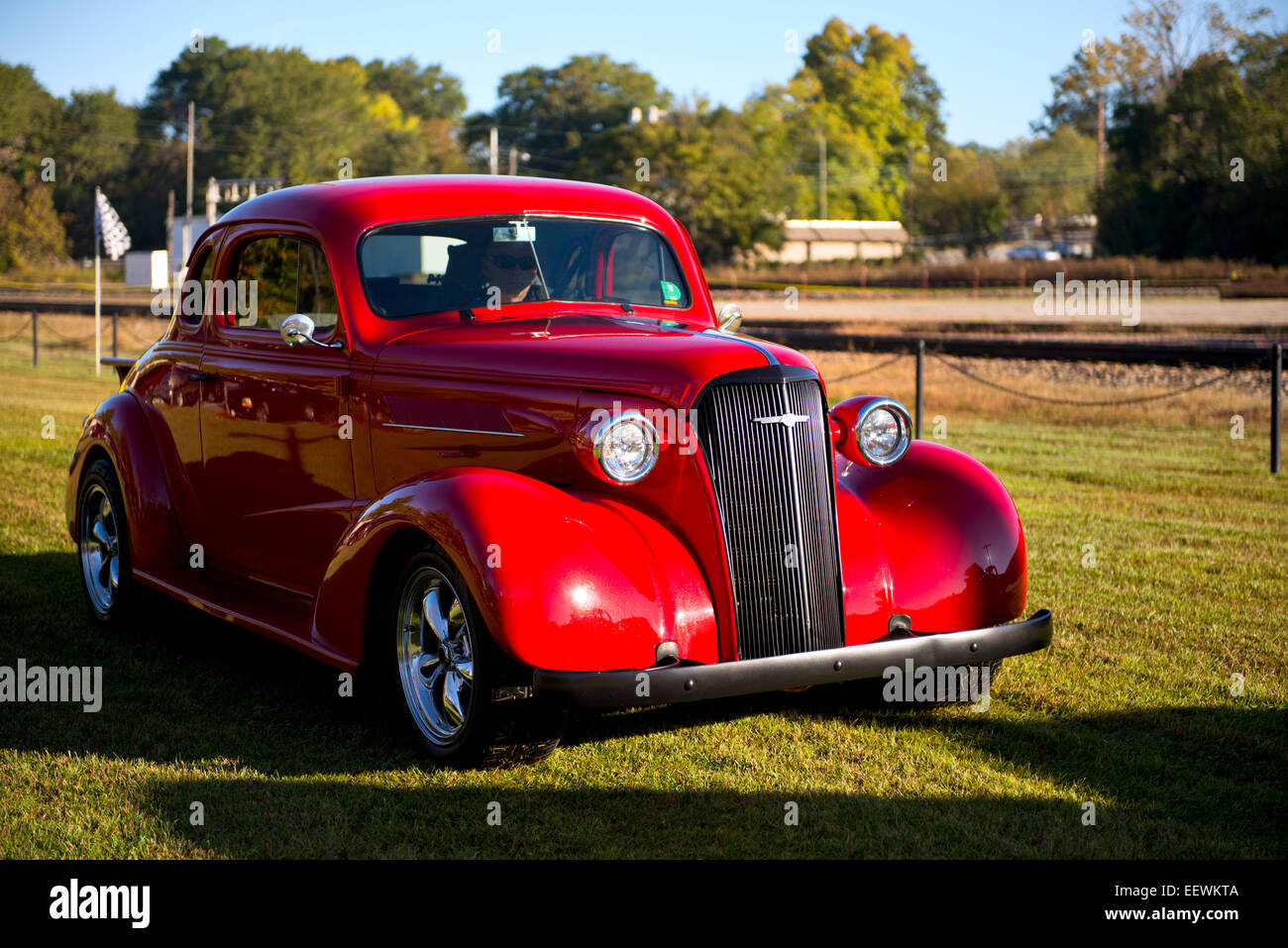 Rosso hotrod classico Foto Stock