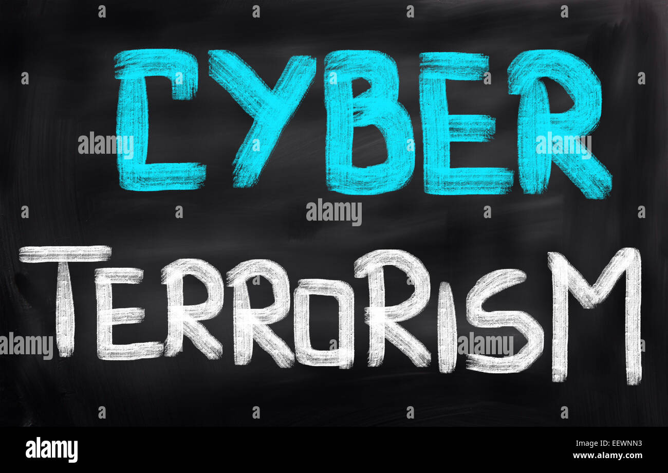 Cyber terrorismo Concept Foto Stock