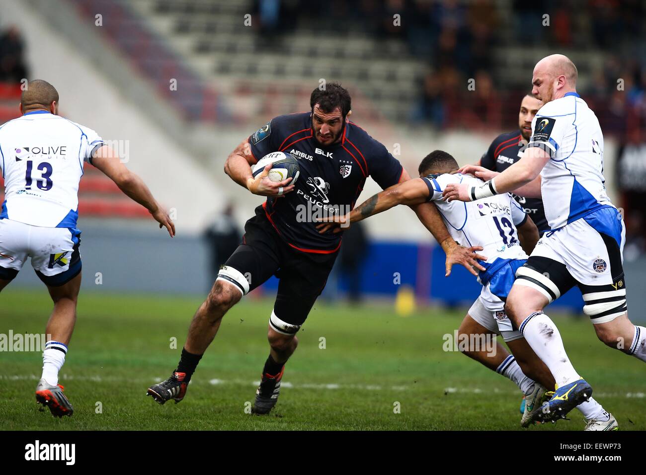 Yoann Maestri - 18.01.2015 - Toulouse/vasca da bagno - European Champions Cup.Photo : Manuel Blondau/Icona Sport Foto Stock