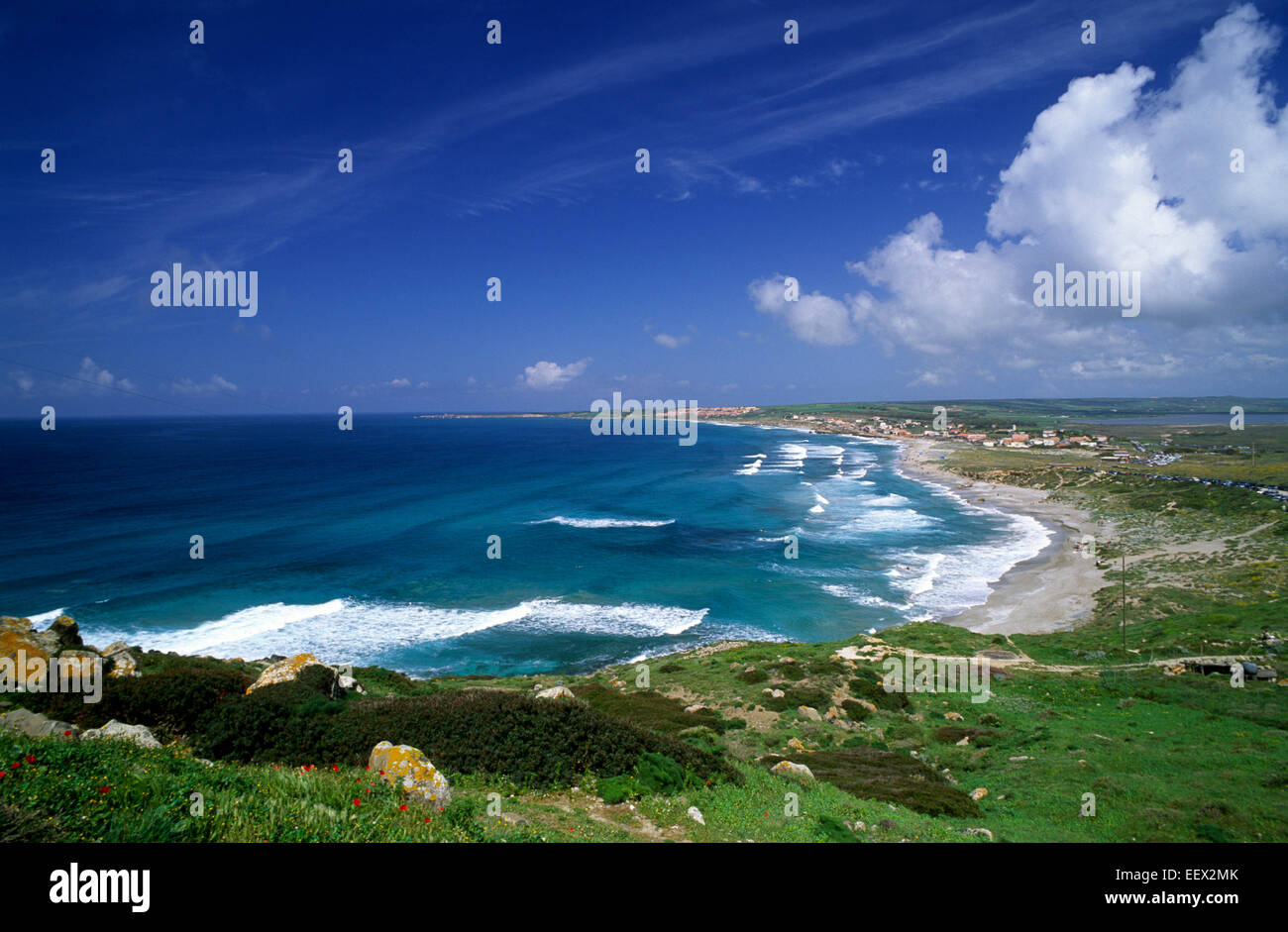 Italia, Sardegna, penisola del Sinis Foto Stock