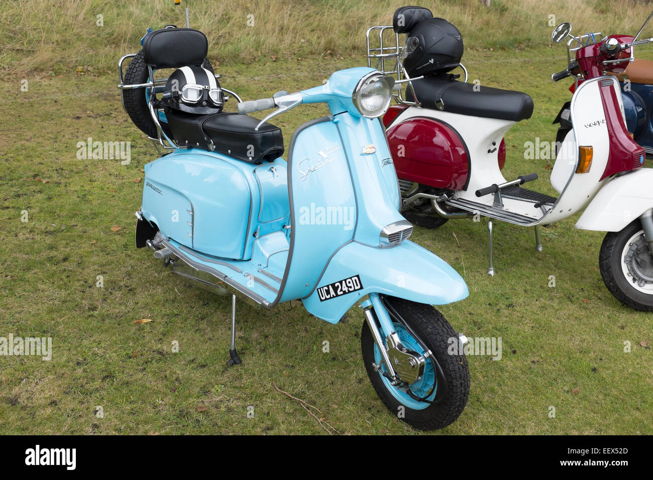 Scooter Scooter Mods Lambretta Special X150 blu Foto Stock