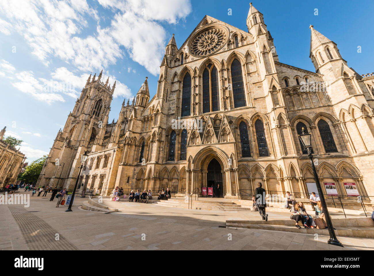 York Minster - transetto sud Foto Stock