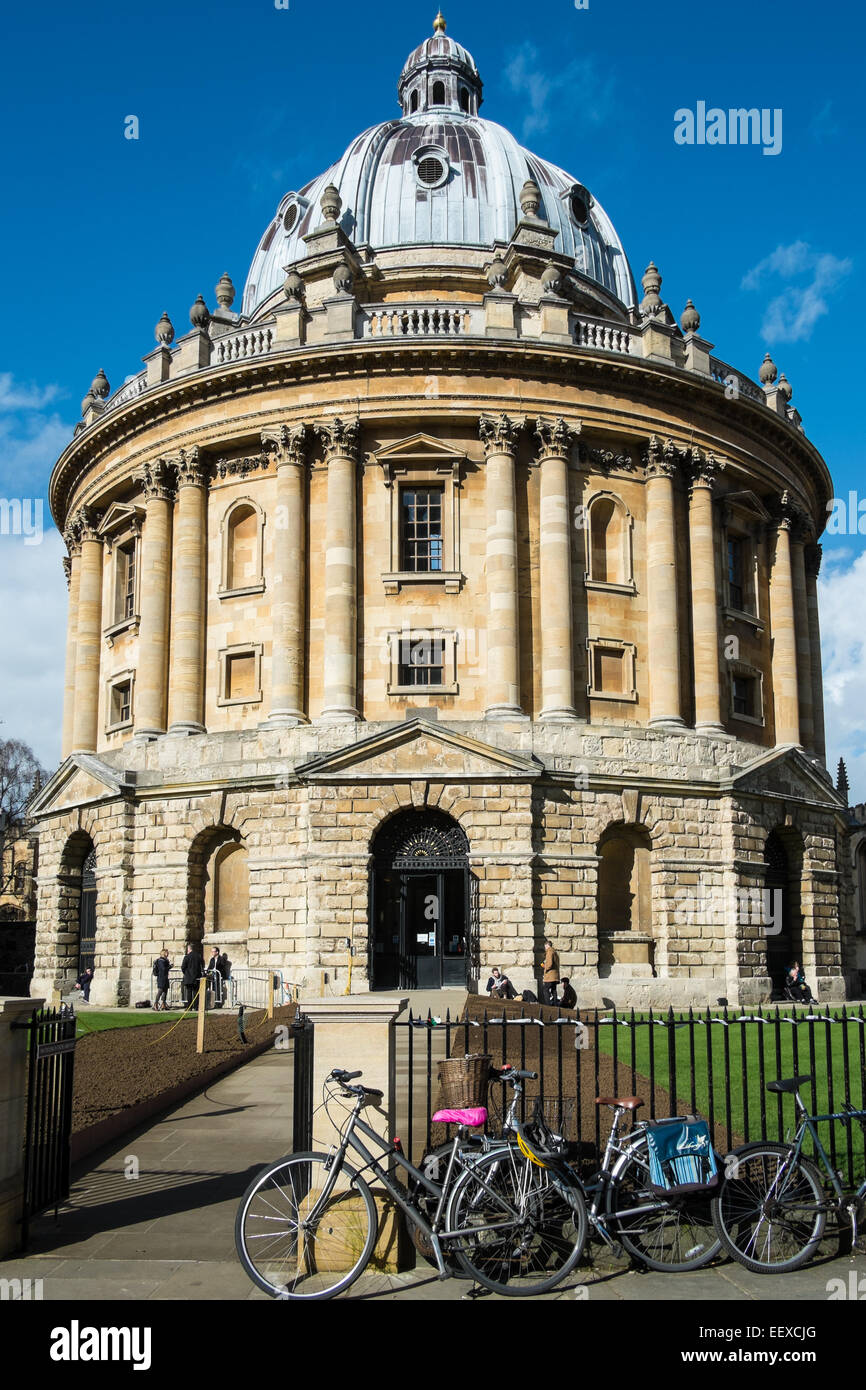 La Radcliffe Camera edificio, parte della Biblioteca Bodleiana dell'Università di Oxford, Oxfordshire Foto Stock