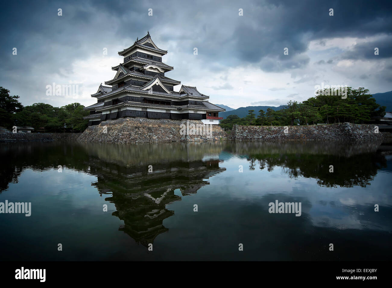 Il Castello Matsumoto, Giappone Foto Stock