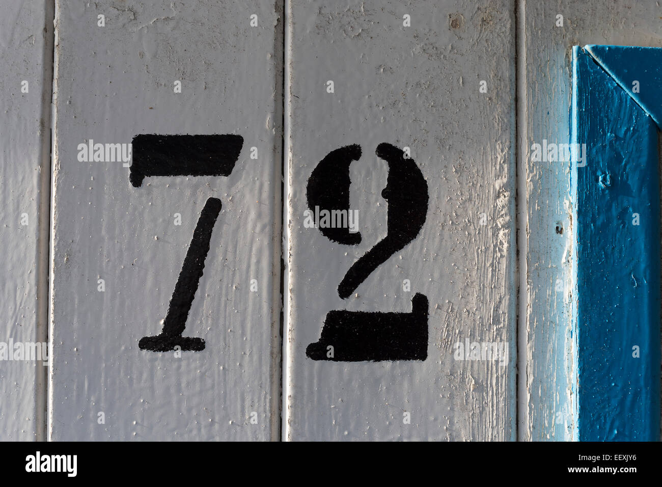 Doornumber settantadue 72 Foto Stock