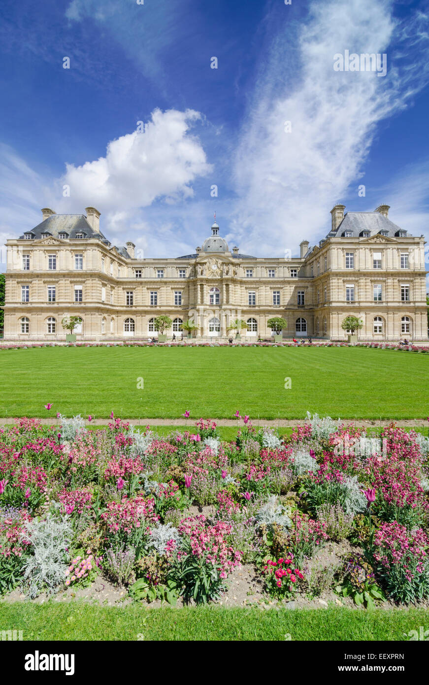 Palais du Luxembourg, Jardin du Luxembourg, 6th Arrondissement, Parigi, Francia Foto Stock
