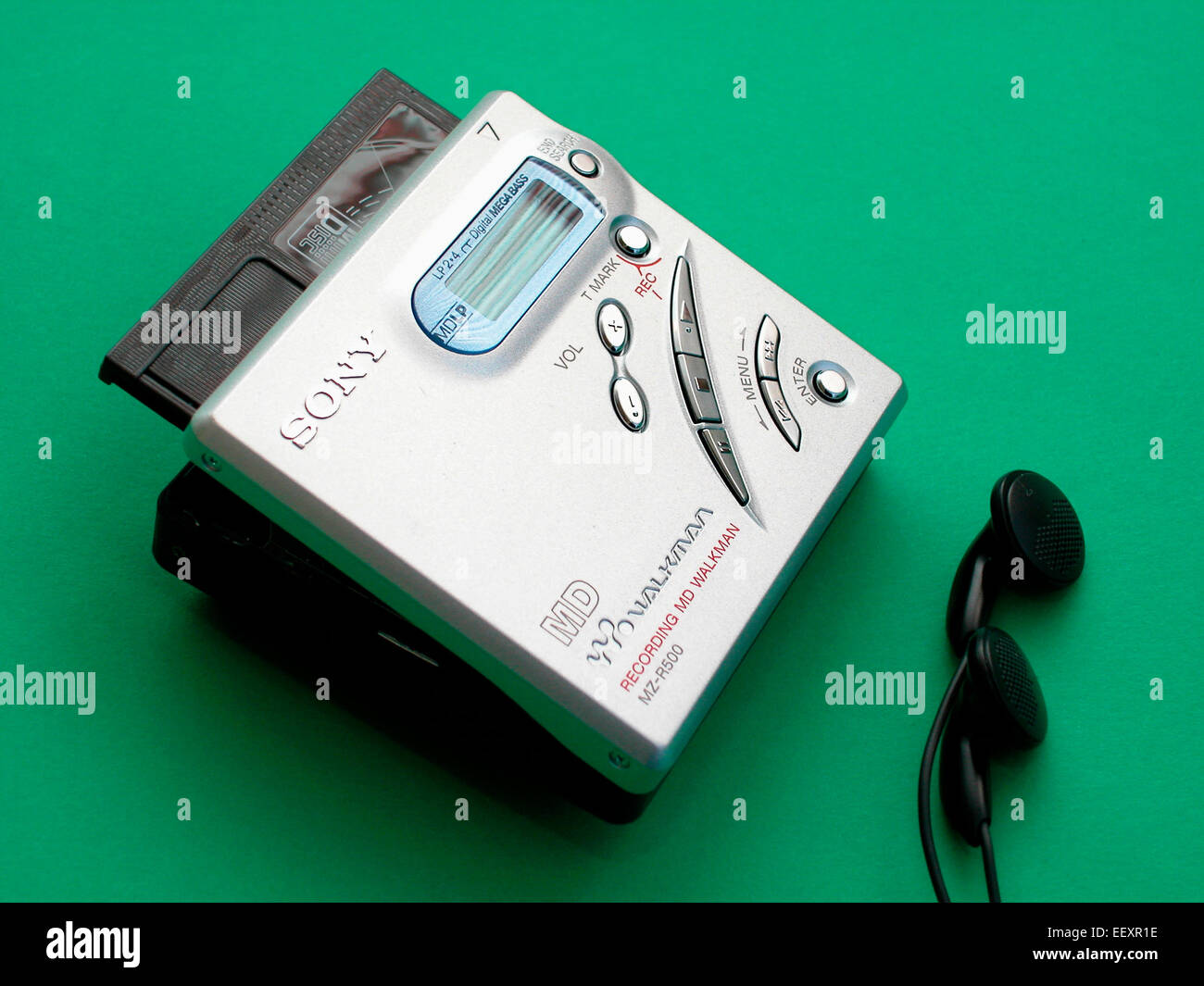 Home entertainment di elettronica di consumo Sony portatile registratore minidisc MZ-R500 Foto Stock