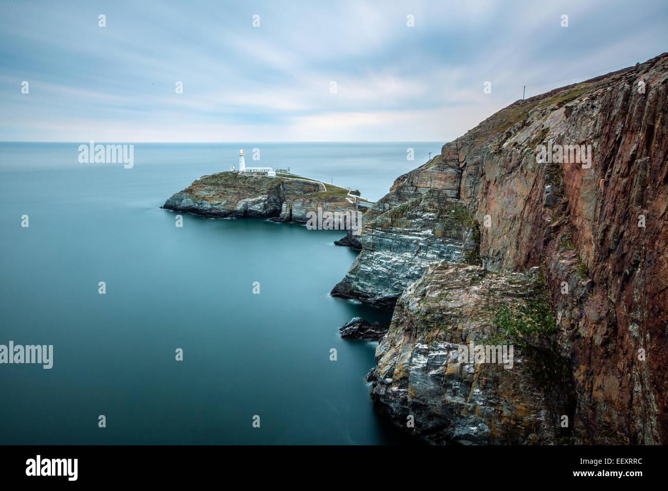 Holly Head Light house, Anglesea, Galles Foto Stock