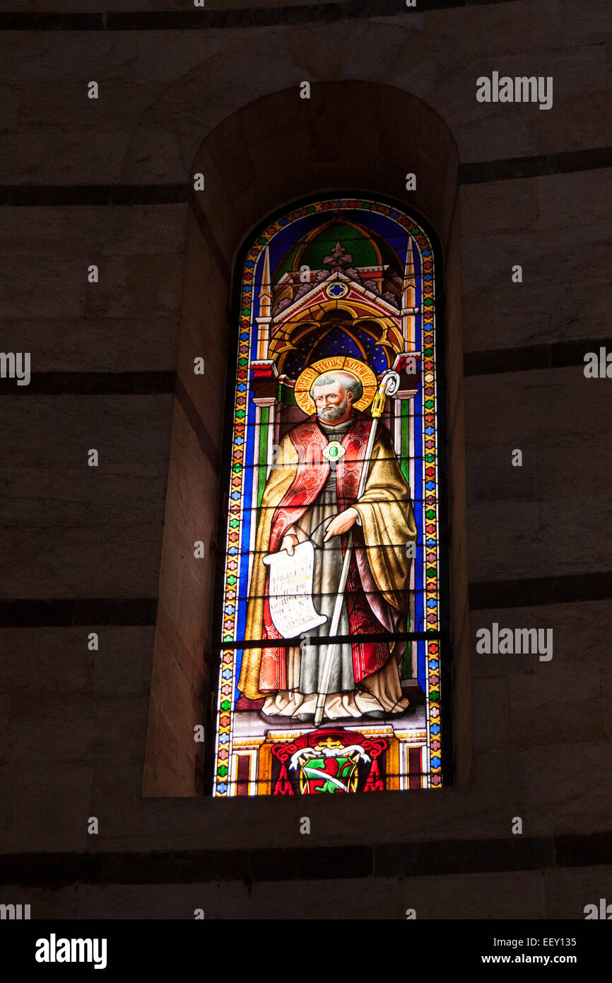 Portale, rilievi, Battistero di San Giovanni, gotico, Foto Stock