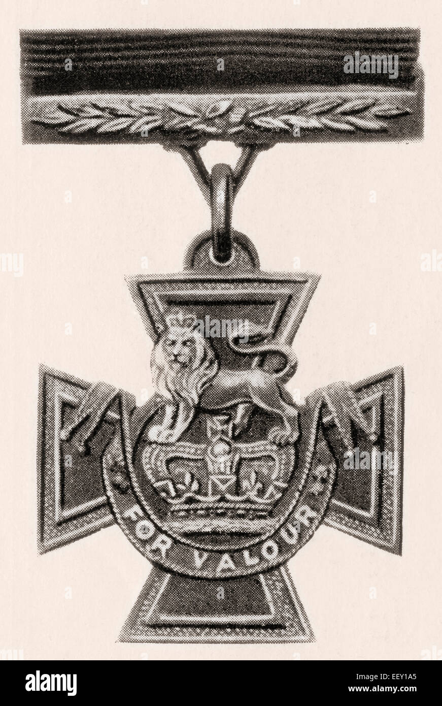 La Victoria Cross (VC). La più alta decorazione militare assegnato per valor " di fronte al nemico". Foto Stock