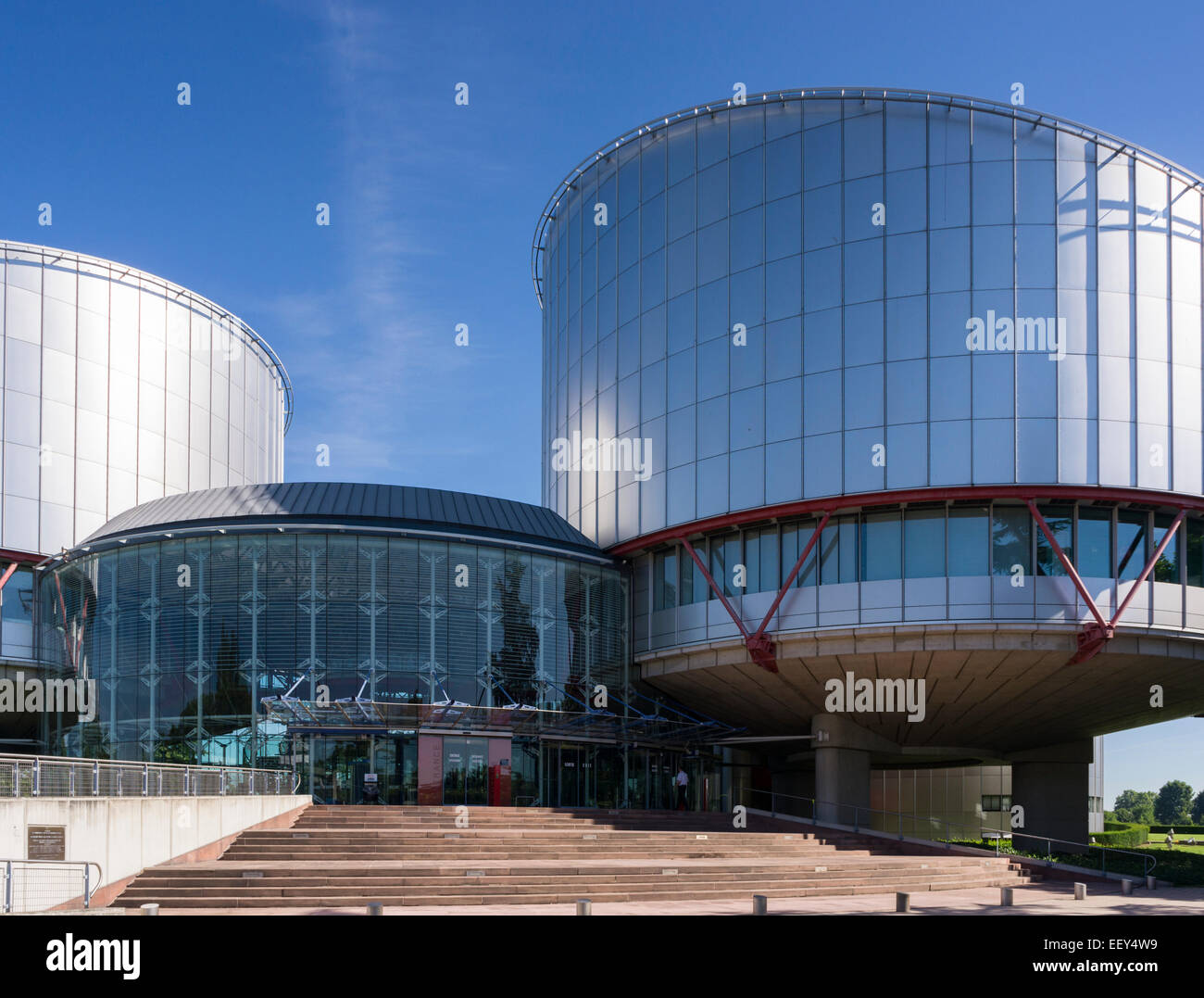 Corte Europea dei Diritti dell'uomo edificio, Strasburgo, Francia, Europa Foto Stock