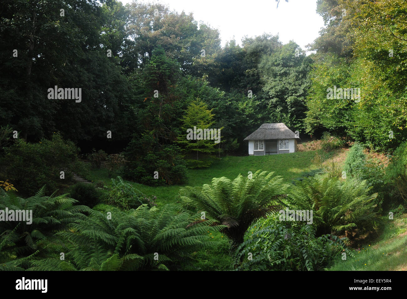 Settembre 2014 old school house presso il National Trust è Glendurgan giardini vicino a Falmouth , Cornovaglia. Pic Mike Walker, Mike Foto Stock