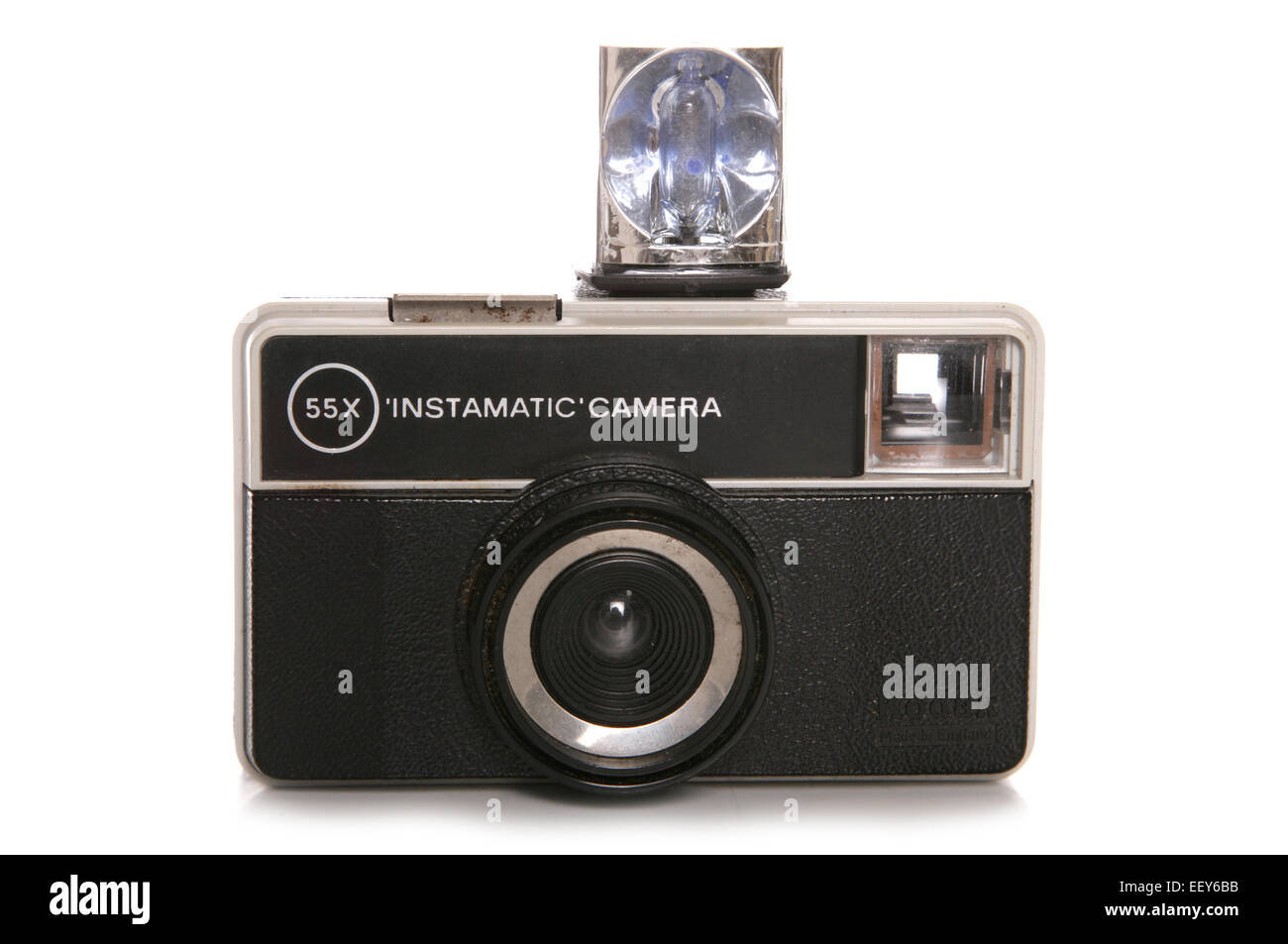 55x Instamatic fotocamera con flash intaglio Foto Stock