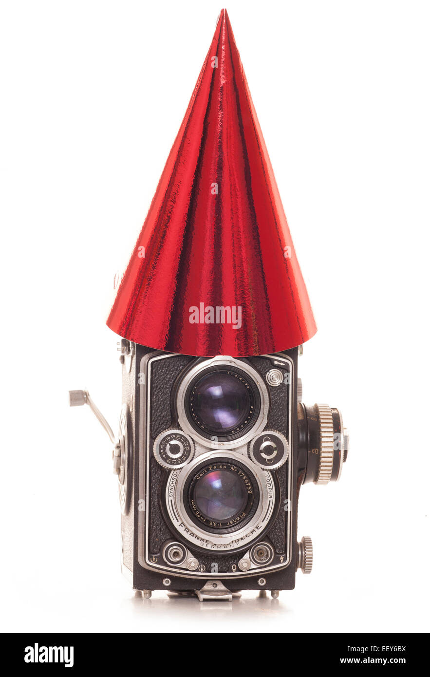 Vintage formato medium twin lens reflex fotocamera rollieflex Foto Stock