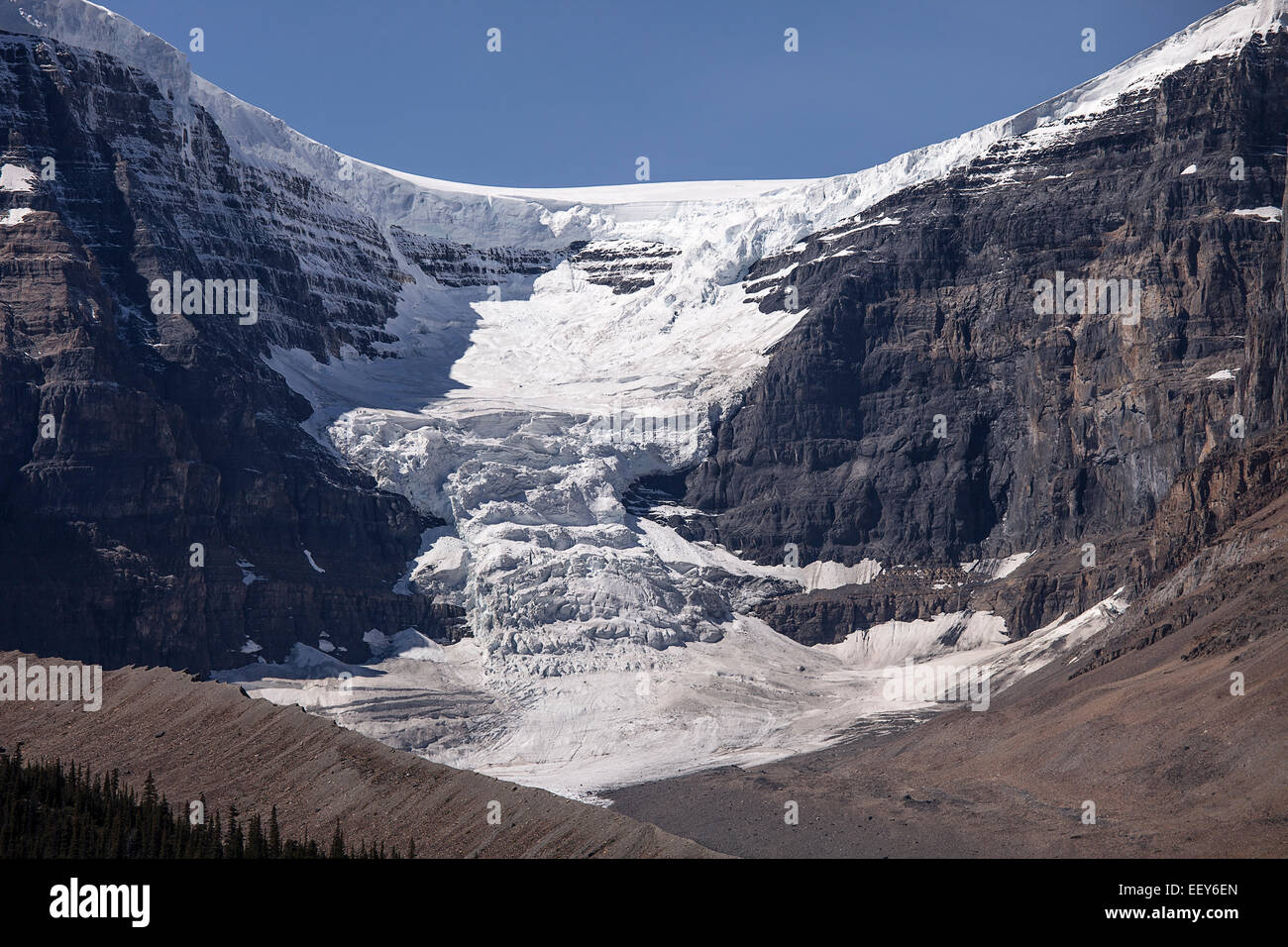 Ghiacciaio Dome e Snow Dome Foto Stock