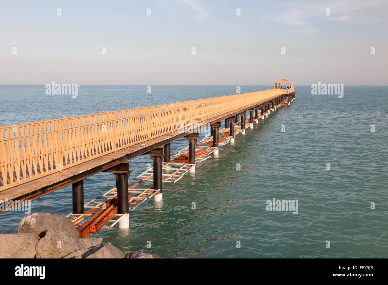 Sharq Pier in Kuwait City, Medio Oriente Foto Stock